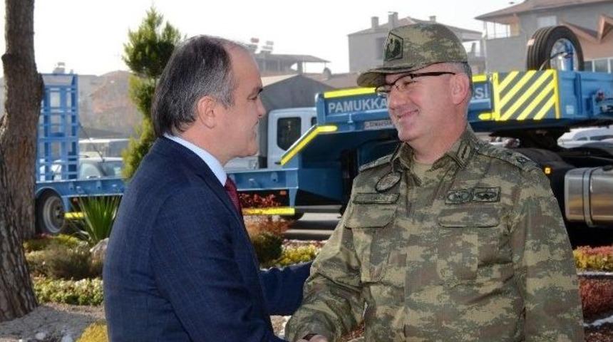 Tugay Komutanından Başkan G&uuml;rlesin&rsquo;e Ziyaret