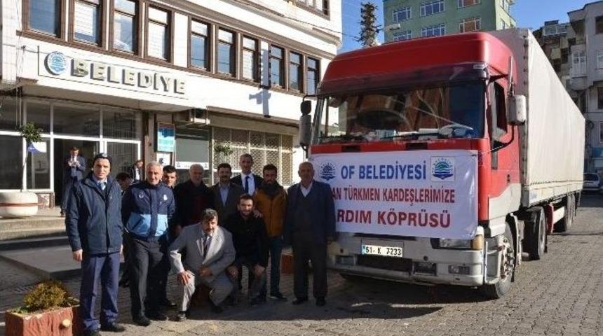 Of&rsquo;tan Bayırbucak T&uuml;rkmenleri&rsquo;ne Yardım