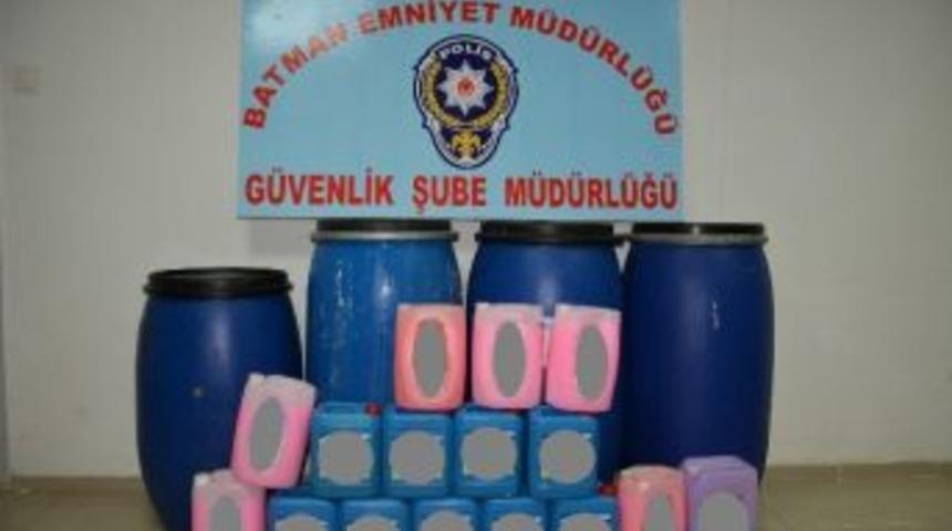 Batman&rsquo;da 600 Litre Sıvı Deterjan Ele Ge&ccedil;irildi