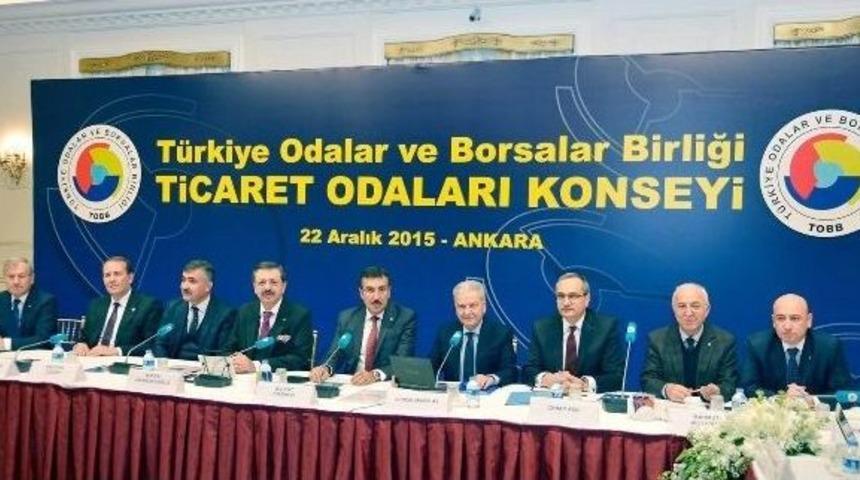 Ayto Başkanı &Uuml;lken, Konsey Toplantısında Ticaret Odalarıyla İlgili Konuştu