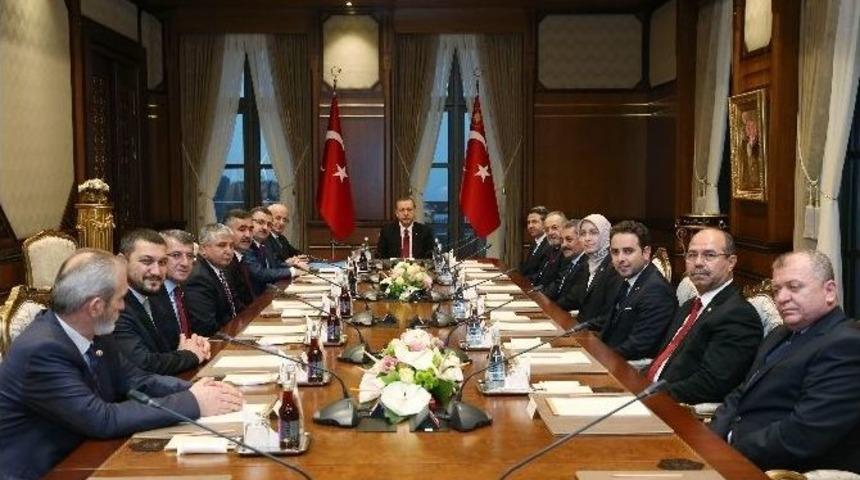 Meclis Başkanı Kahraman Ve Başkanlık Divanı &Uuml;yeleri Beştepe&rsquo;de