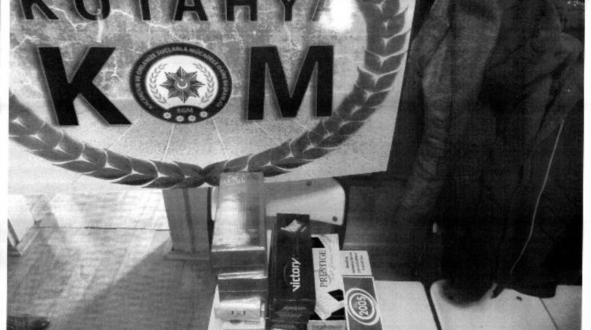 K&uuml;tahya&rsquo;da Ka&ccedil;ak Sigara Operasyonu