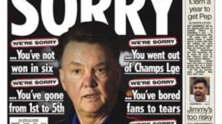 İngiliz Basınından Van Gaal&rsquo;e &rsquo;imalı&rsquo; &Ouml;z&uuml;r