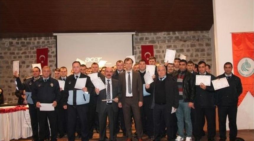 Edirne Belediyesi Personelleri Sertifikalarını Aldı