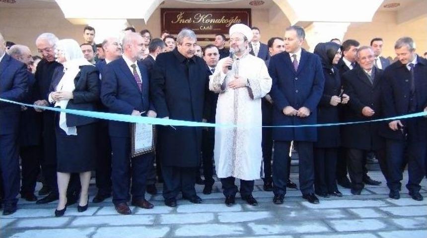 İnci Konukoğlu Camisinin A&ccedil;ılışını Mehmet G&ouml;rmez Yaptı
