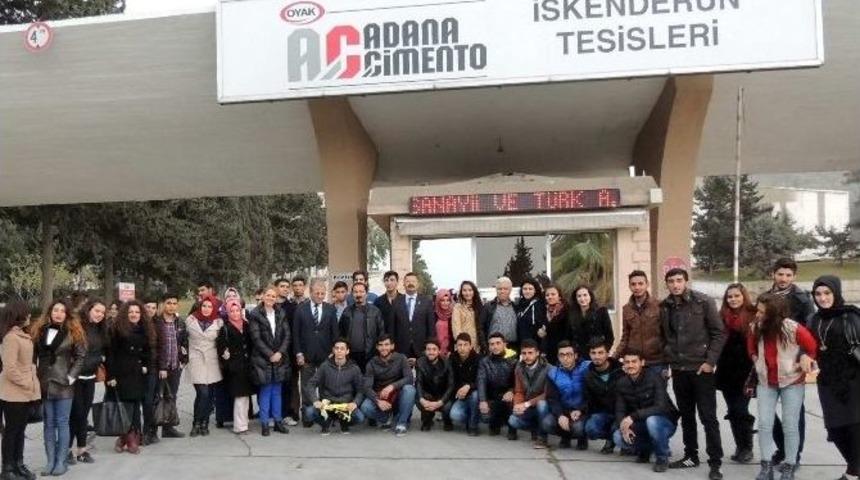 İslahiye Myo &Ouml;ğrencileri, &Ccedil;imento Fabrikasına Teknik Gezi D&uuml;zenledi