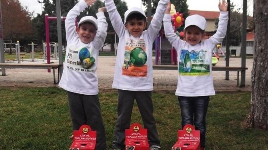 Uşak&rsquo;ta &Ccedil;evreci Miniklerden Belediye Ziyareti