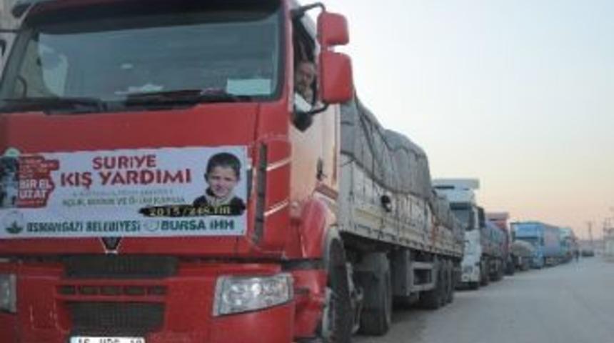İhh&rsquo;dan Suriye&rsquo;ye 70 Tır Yardım