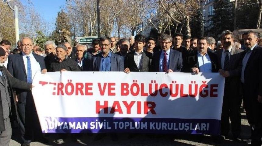 Sivil Toplum Kuruluşları Ter&ouml;r &Ouml;rg&uuml;t&uuml; Pkk&rsquo;yı Protesto Etti
