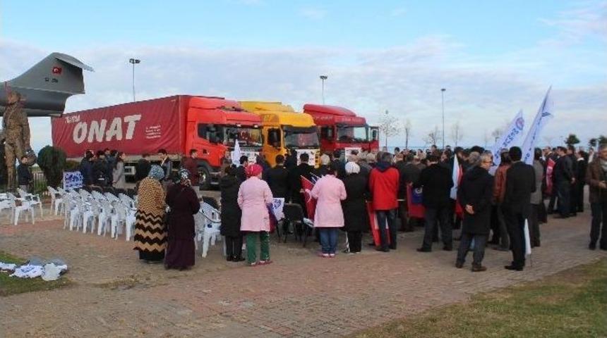 Ordu&rsquo;dan Bayırbucak T&uuml;rkmenlerine 3 Tır Yardım