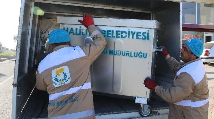 Haliliye Belediyesi &Ccedil;&ouml;p Konteynerlerini Yeniledi