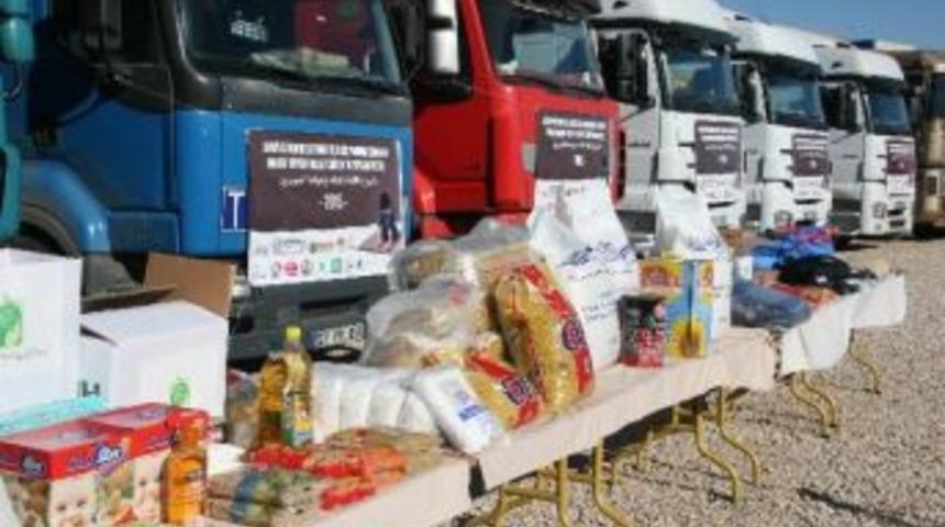 Suriyeliler, T&uuml;rkiye&rsquo;den Giden Yardımlarla Hayata Tutunuyor