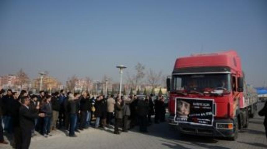 Konya&rsquo;dan 21 Tır Dolusu Yardım Suriye&rsquo;ye G&ouml;nderildi