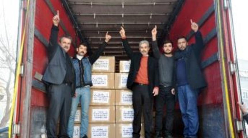 Bbp Kırkağa&ccedil; Teşkilatından T&uuml;rkmenlere Yardım