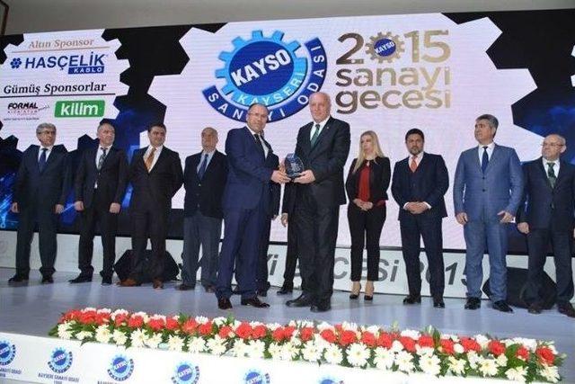 Kayso Sanayi Gecesinde Kayseri Şeker’e İki Ödül