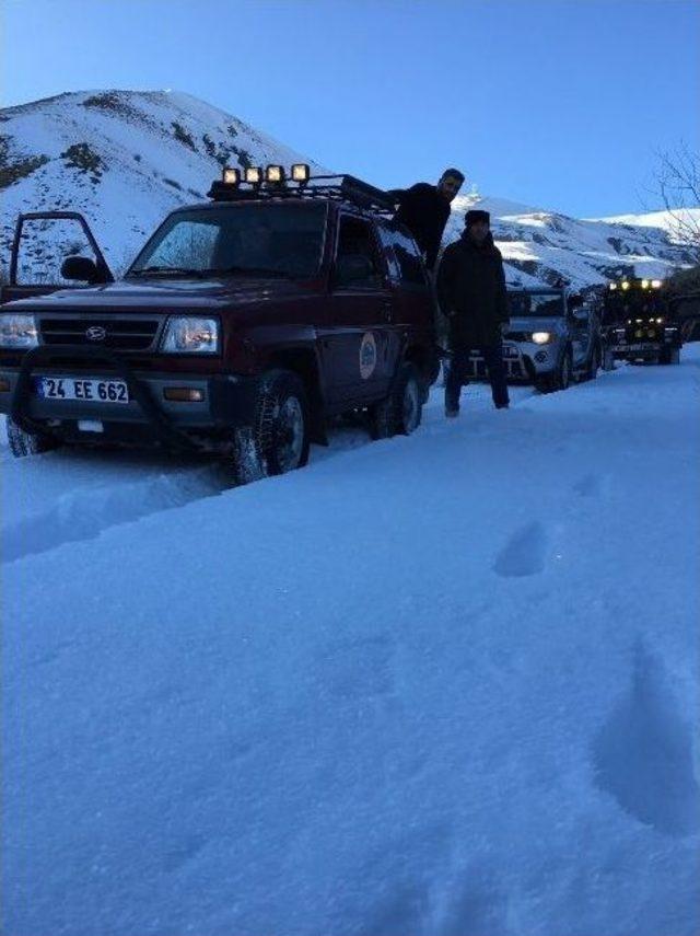 Erzurum Macera Off Road Kulübü, Yaban Hayvanları İçin Doğaya Yem Bıraktı