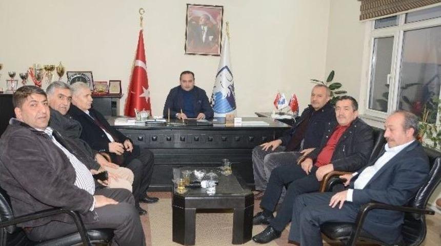 B&uuml;y&uuml;kşehir Belediye Y&ouml;neticilerinden Bb Erzurumspor Kul&uuml;p Başkanı Ali Demirhan&rsquo;a Hayırlı Olsun Ziyareti