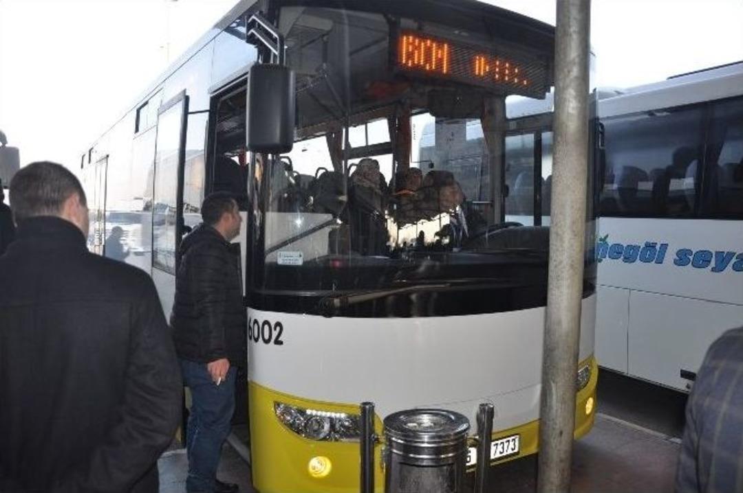 B&uuml;y&uuml;kşehirin Sarı Otob&uuml;sleri İneg&ouml;l-bursa Seferlerine Başladı