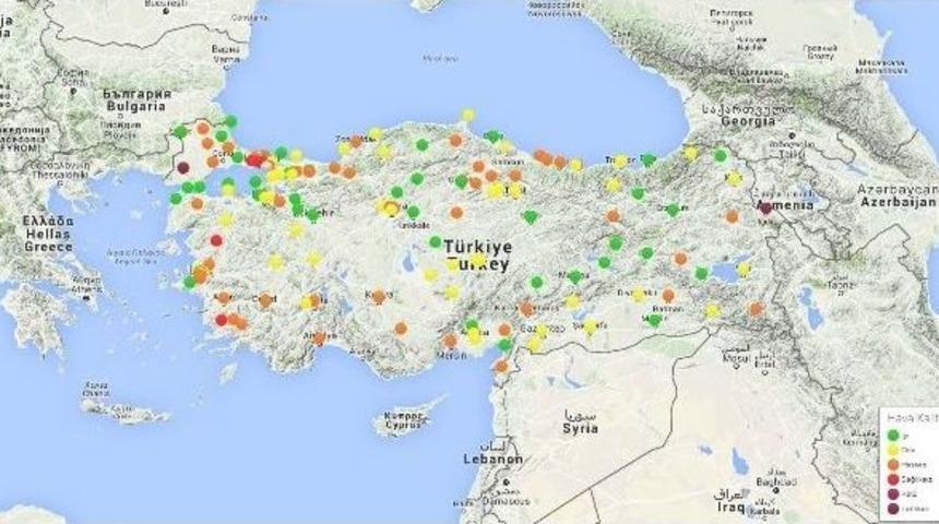 T&uuml;rkiye&rsquo;nin Havası Alarm Veriyor