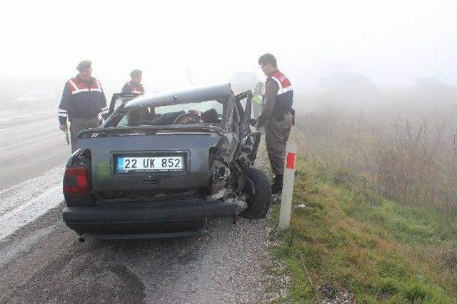 Tekirdağ’da Trafik Kazası: 2’si Çocuk 3 Yaralı