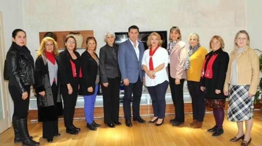 Chp Bodrum Kadın Kolları Başkan Kocadon&rsquo;a Ziyaret