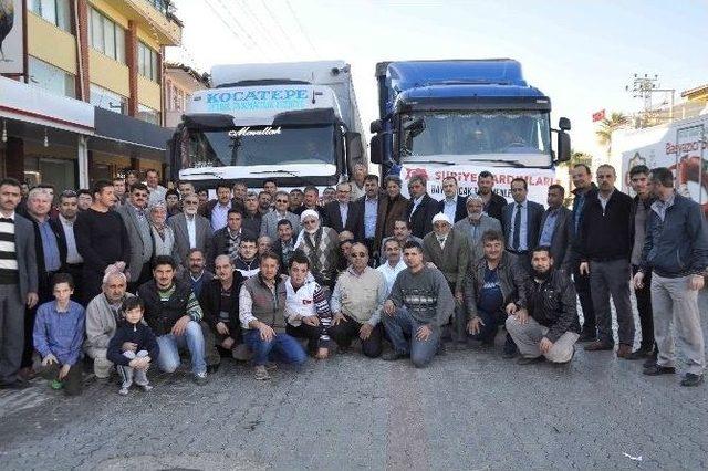 Fethiye’den Bayırbucak Türkmenlerine 2 Tır Yardım Gitti