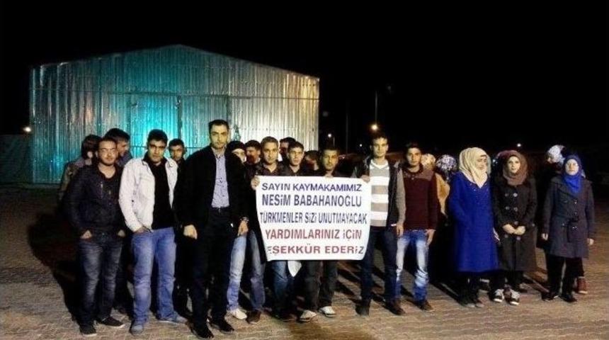 Yeşilyurt Kaymakamlığı, M&uuml;ltecilere Kucak A&ccedil;tı