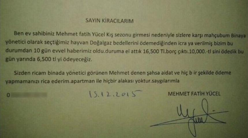 Bilecik&rsquo;te Ev Sahibinden Kiracılarına İlgin&ccedil; Not