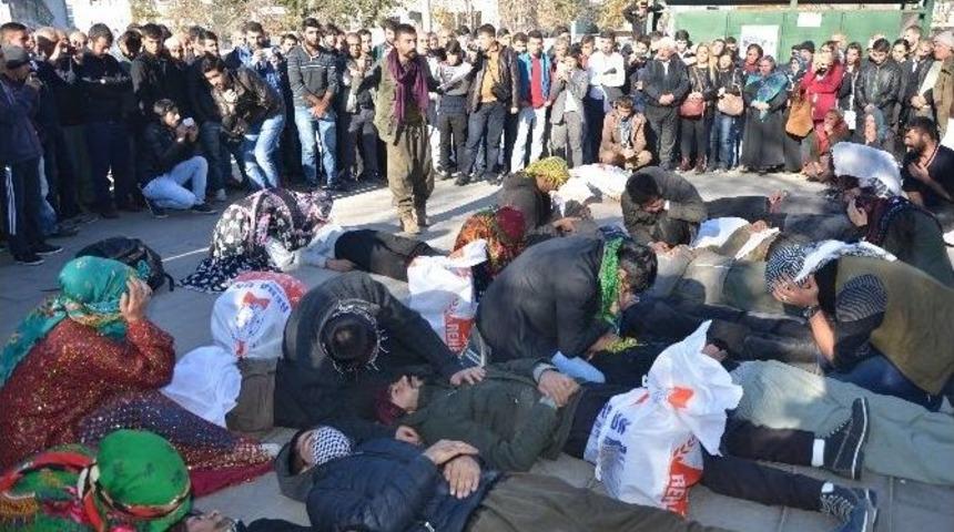 Kahta&rsquo;da, Roboski Olayı Kahta İl&ccedil;esinde Protesto Edildi