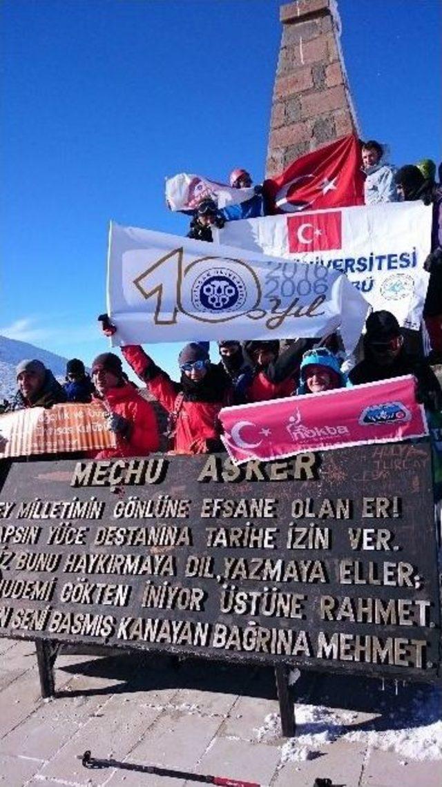 Ünal Sarıkamış Şehitlerini Anma Tırmanışına Katıldı