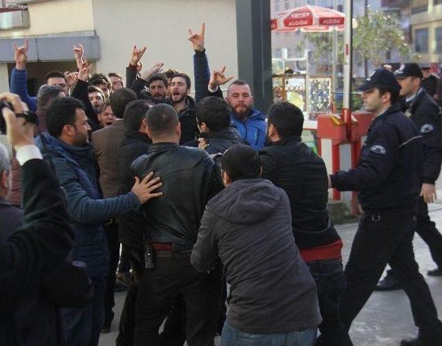 Rize’de Kesk’in Basın Açıklamasına Yumurtalı Protesto