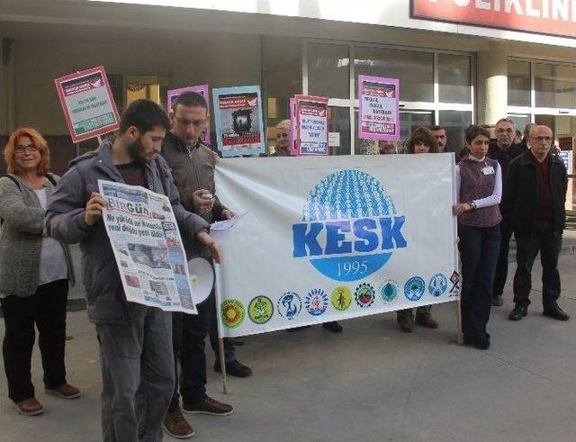 Rize’de Kesk’in Basın Açıklamasına Yumurtalı Protesto