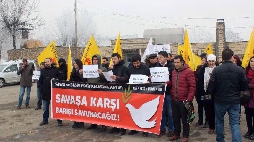 Muş’ta İş Bırakma Eylemi