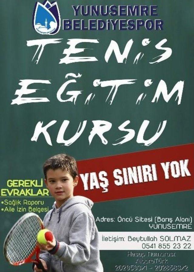 Yunusemre Tenis Kursu Başlatıyor