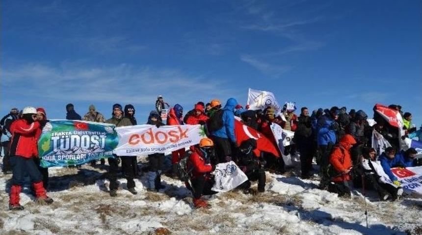 Edirneli Dağcılar Allahukber Dağları&rsquo;nda Şehitleri Andı