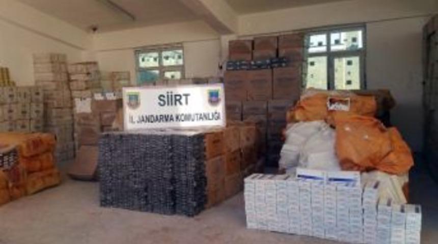 Siirt&rsquo;te 186 Bin 961 Paket Ka&ccedil;ak Sigara Ele Ge&ccedil;irildi
