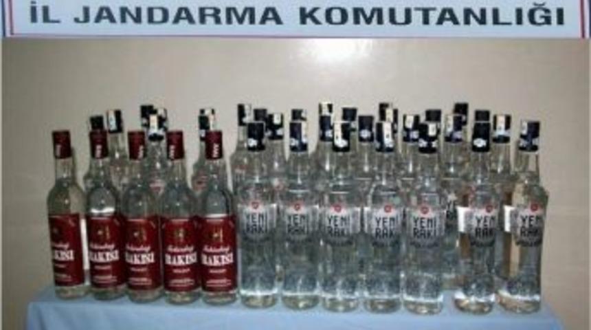 Yılbaşı İ&ccedil;in Hazırlanan Sahte İ&ccedil;kiler Jandarmaya Takıldı