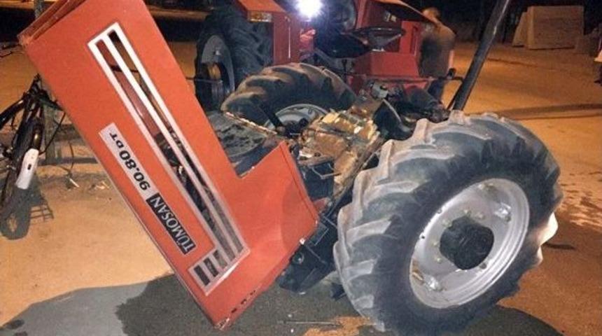 Direğe &Ccedil;arpan Trakt&ouml;r İkiye B&ouml;l&uuml;nd&uuml;