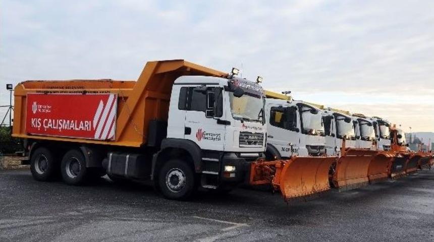 &Uuml;mraniye Belediyesi Kar Yağışı İ&ccedil;in Teyakkuzda