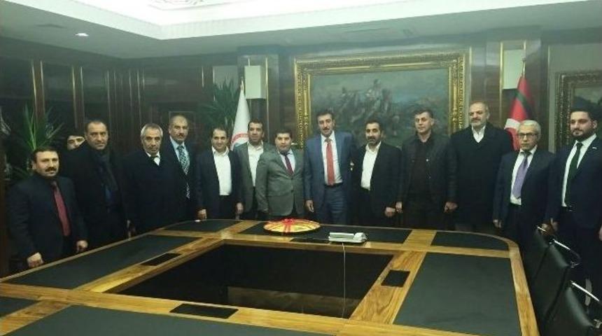 M&uuml;siad Malatya Şubesi Bakan T&uuml;fenkci&rsquo;yi Ziyaret Etti