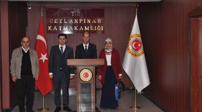 Şehit Aileleri Derneği Ceylanpınar Kaymakamını Ziyaret Etti