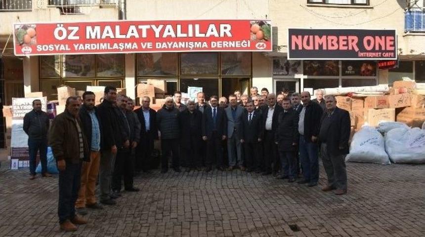 Yardım Kampanyasına &Ouml;z Malatyalılar&rsquo;dan Destek