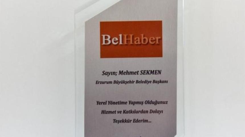 Belhaber&rsquo;den Başkan Sekmen&rsquo;e &Ouml;d&uuml;l