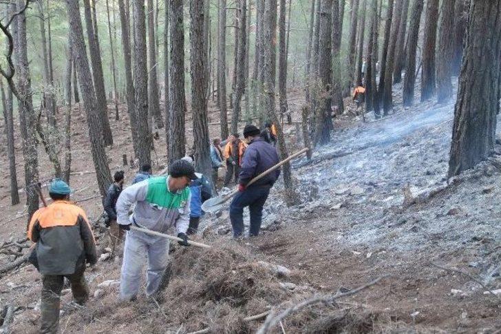 Fethiye’de Kış Ortasında Orman Yangını G2