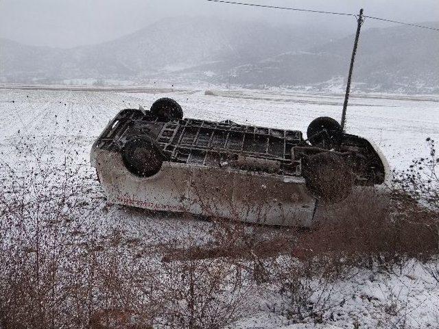 Gölpazarı’nda Trafik Kazası, 1 Yaralı