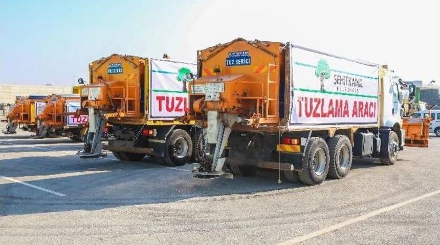 Şehitkamil’de Ekipler Kar Yağışına Karşı Hazır Kıta