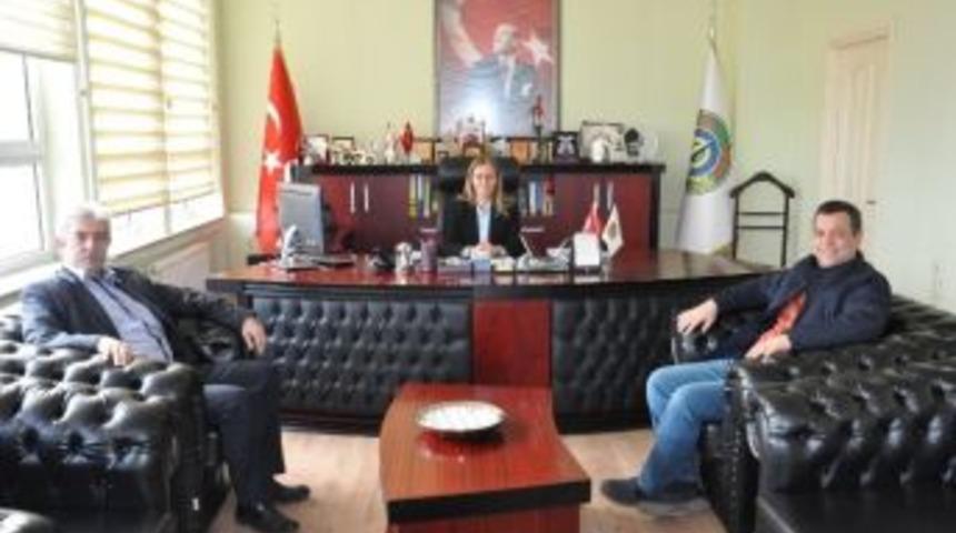 Şof&ouml;rler Odası Başkanı Şen&rsquo;den, Belediye Başkan Vekili Nuran Başk&uuml;t&uuml;k&rsquo;e Ziyaret