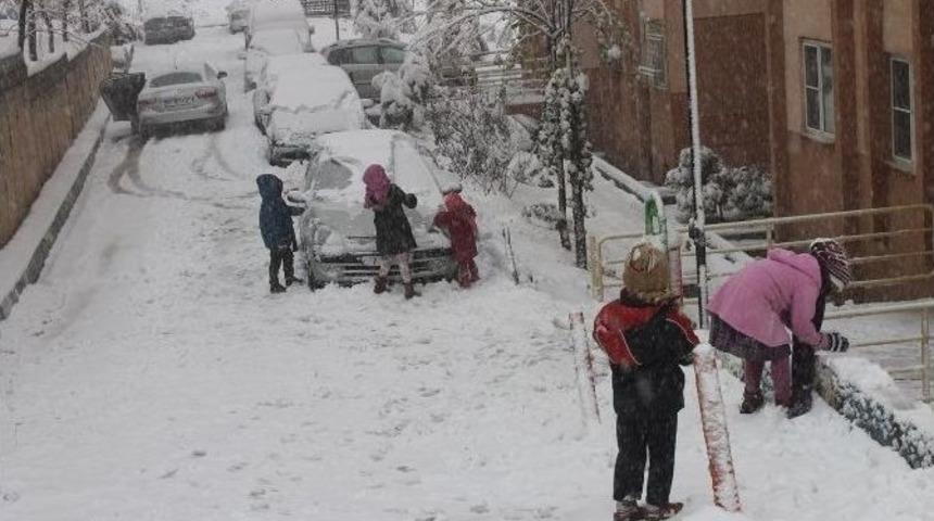 Mardin&rsquo;de Kar Yağışı