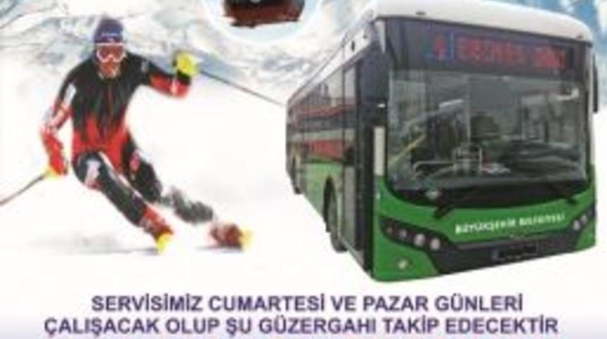 Erciyes&rsquo;e Otob&uuml;s Seferleri Başladı