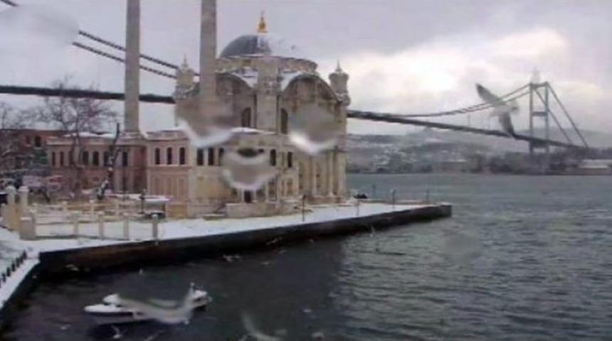 İstanbul&rsquo;dan Kar Manzaraları, İbb Turistik Kameralarına B&ouml;yle Yansıdı